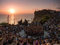 Uluwatu cliffs at sunset