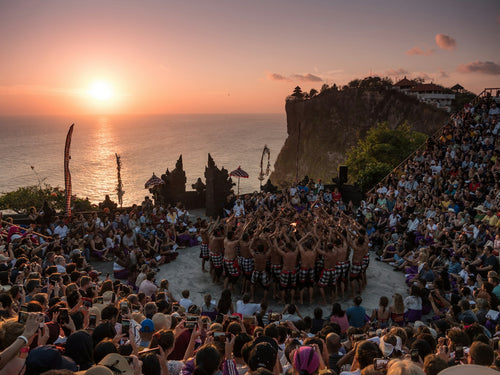 Uluwatu cliffs at sunset